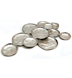 Silver Textered 11 Plate Platter Lg, 26 in