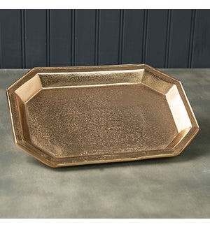 Gilded Texture Tray, 12 in