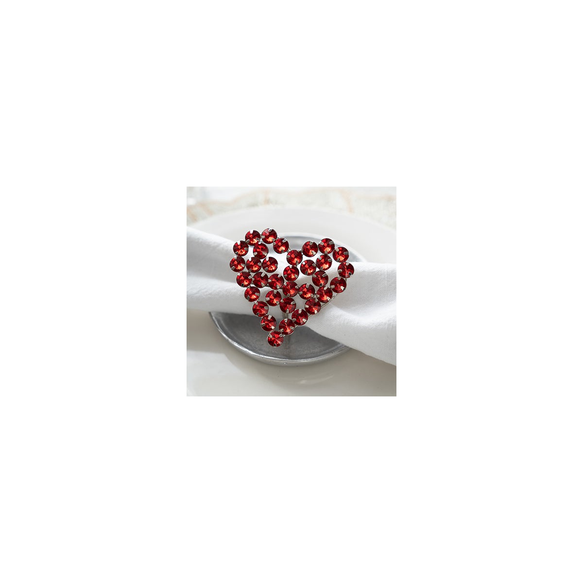 Red Heart Napkin Ring