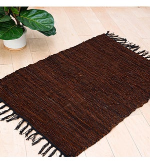 Leather Brown Rug