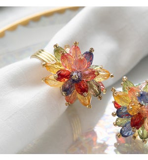 Multi Colour Flower Napkin Ring
