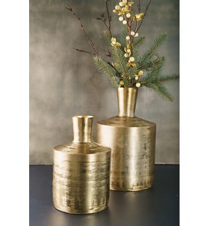 Gold Etched Vase Sm