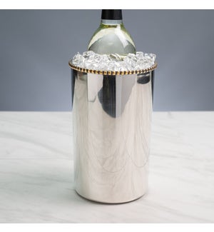 Charmant Gold Beaded Wine Cooler