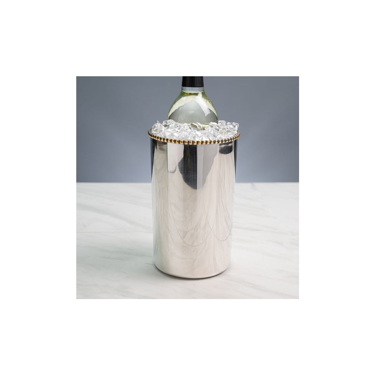 Charmant Gold Beaded Wine Cooler