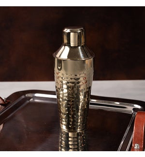 Gold Hammered Shaker, 9x3 in