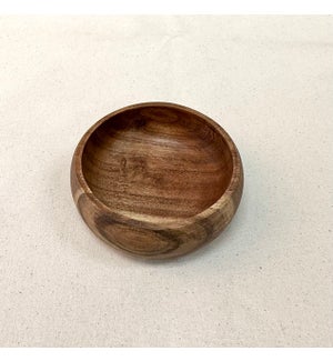 Acacia Wood Round Bowls Set Of 4