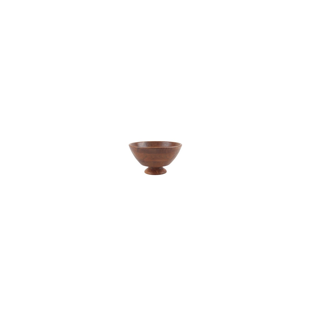 Acacia Accents Wooden Bowl On Pedestal