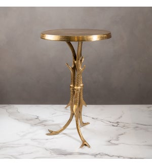 Gold Antler Side Table