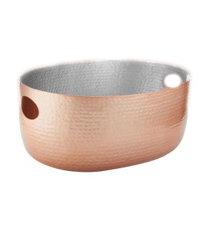 Copper Hand Hammered Tall Aluminum Ice Tub
