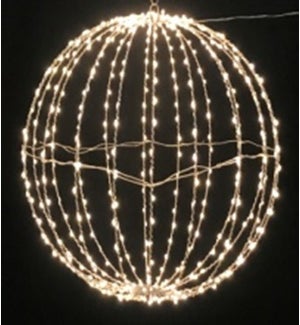 SLW Metal Wire Ball 560L 24in(D) Cul Plug Twinkle Candlelight