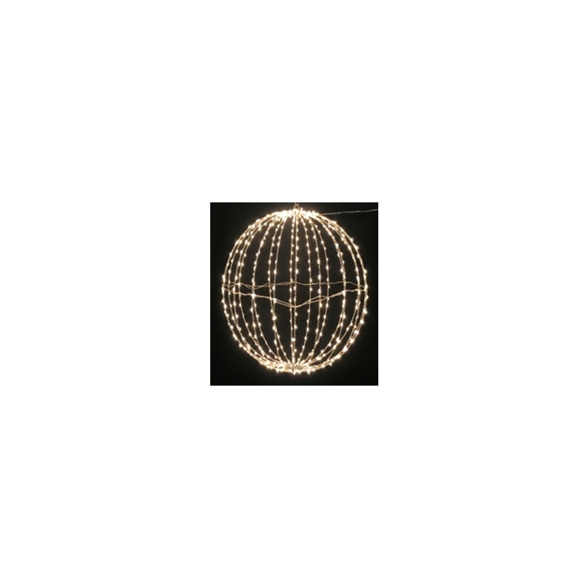 SLW Metal Wire Ball 1140L, 31.5in(D) Cul Plug Twinkle Candlelight
