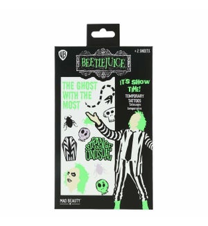 Warner Beetlejuice - Glow in the Dark Body Tattoos