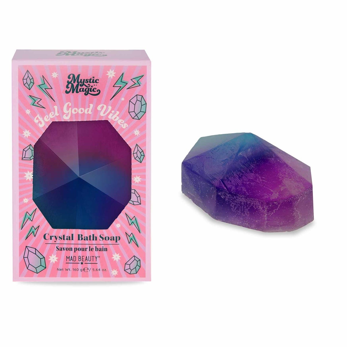 Mystic Magic - Bath Soap Crystal -  Indigo and Violet