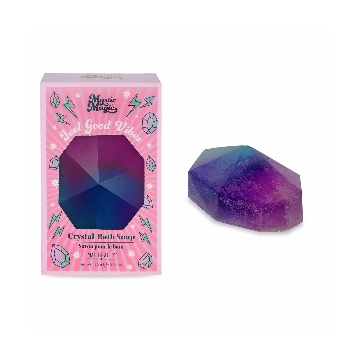 Mystic Magic - Bath Soap Crystal -  Indigo and Violet