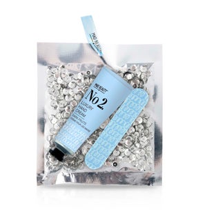Silver Sequin Bag Hand Care 12pc