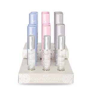 Splash of Silver Perfume Spray 12 pc with display + 3 testers