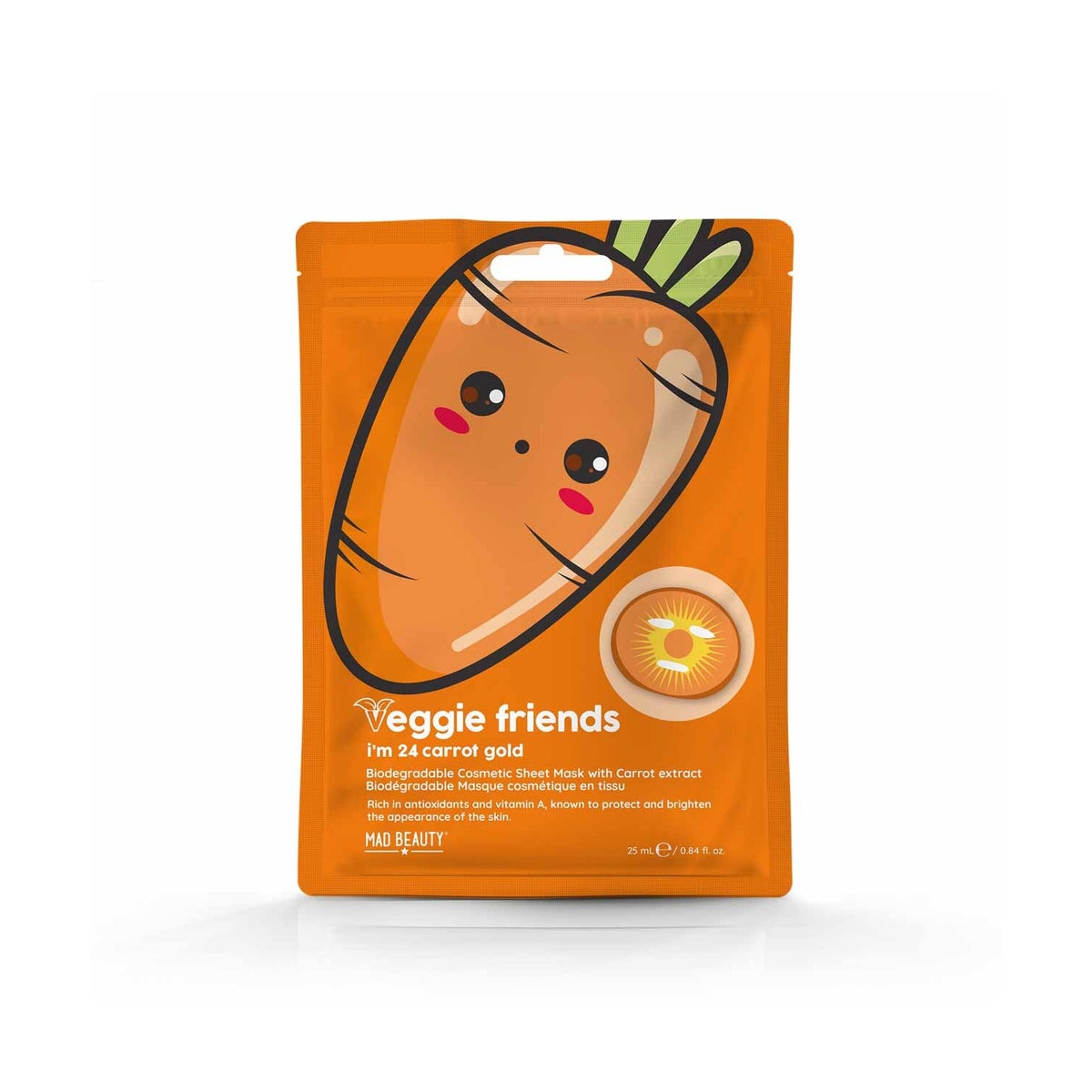 Veggie Friends - Carrot Cosmetic Sheet Mask
