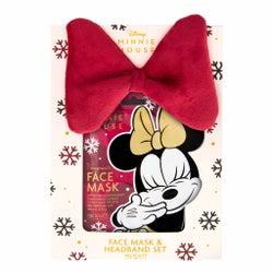 Disney Minnie - Headband and Cosmetic Sheet Mask Set Burgundy