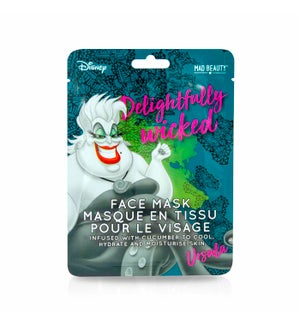 US DISNEY MAD Ursula  Sheet Face Mask 12pc
