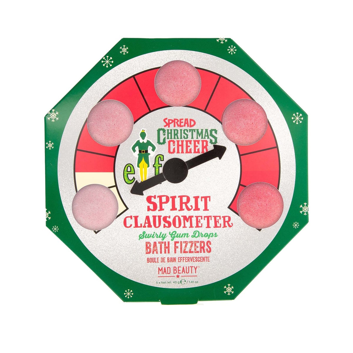 Warner Elf - Bath Fizzers Spirit Clausometer Swirly Gum Drops