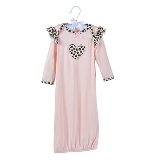 Lacey the Leopard Sack Gown, Newborn