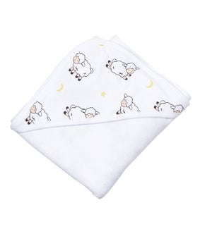 Lovie the Lamb Hooded Towel, 35" square