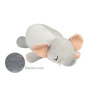 Emerson the Elephant Huggie Pal 18" with blanket inside