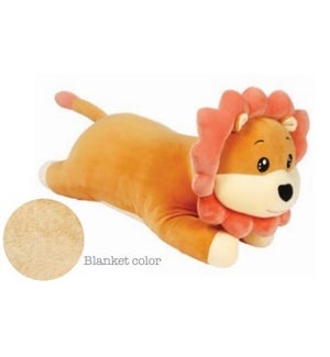 Ryan the Lion Huggie Pal 20" with blanket inside