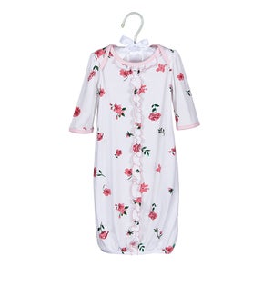 Blushing Blossoms Sack Gown, 0/3 Size Asst - 4pcs, 2 per size