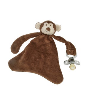 Morry the Monkey Pacifier Blankie 11"