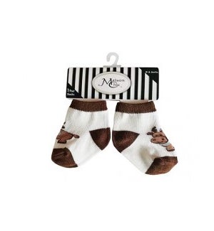 Melford the Moose Socks - Size 0 - 6 months