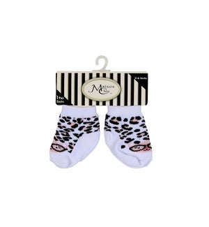Lacey the Leopard Socks - Size 0 - 6 months