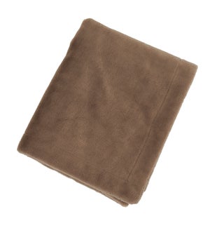 Brown Soft Fur Blanket, 30" x 40"