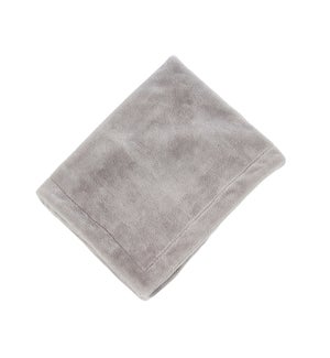 Gray Soft Fur Blanket, 30" x 40"