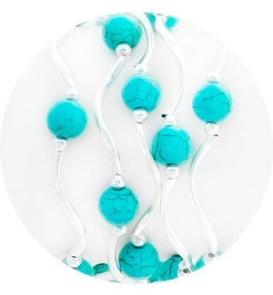 Turquoise Howlite Bead Bracelet