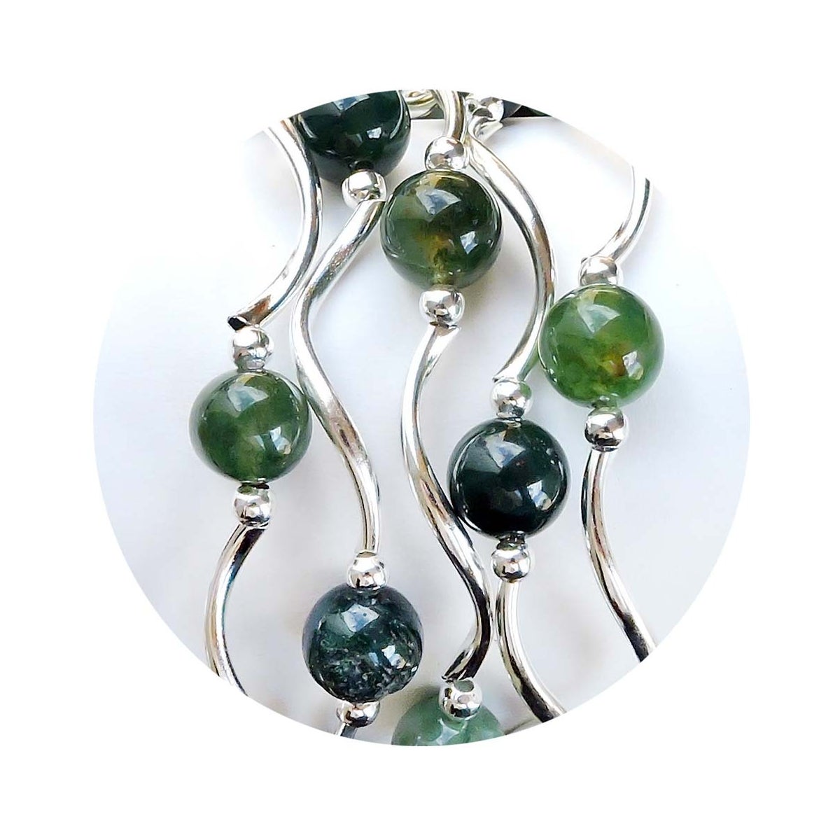 Moss Agate Bracelet
