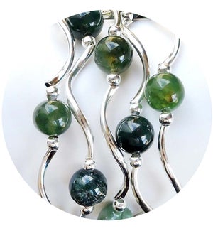 Moss Agate Bracelet