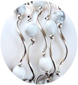 White Marble Bracelet