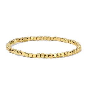 Gold Cube Bead Bracelet - Small