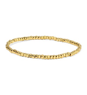 Gold Cube Bead Bracelet - Petite