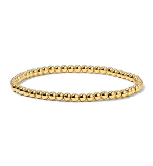 Gold Round Bead Bracelet - Small