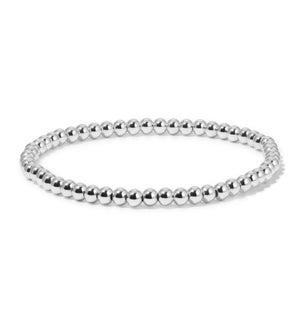 Silver Round Bead Bracelet - Small