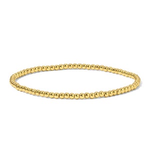 Gold Round Bead Bracelet - Petite