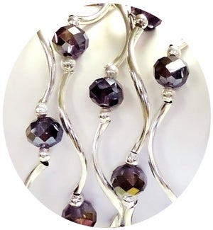 Amethyst Gold AB Bracelet