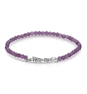 Ankle Bracelet - Amethyst mini gemstone