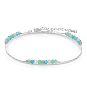 Ankle Bracelet - Seaside mini crystals
