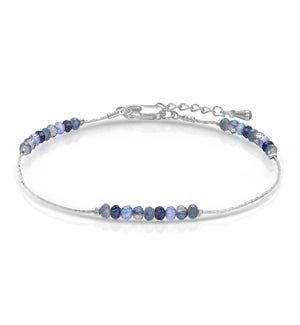 Ankle Bracelet - Classic Blue mini crystals