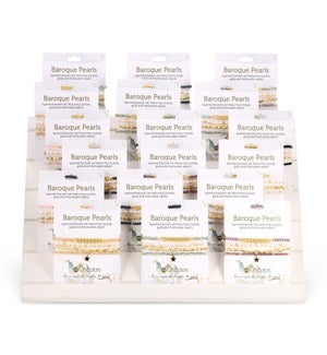 Baroque Pearl and Crystal Set Assortment 18pcs