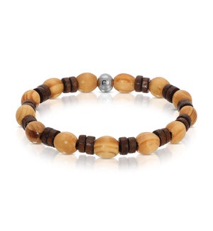 Bracelet - Oval Pine with Dark Maple