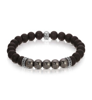 Bracelet - Matt Black Onyx and Hematite